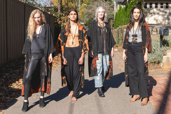 Vegan Silk Robe Set